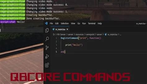 Allows you to take a REGISTERED <b>command</b>, using the RegisterCommand native, and apply a key binding to it. . Qbcore fivem commands